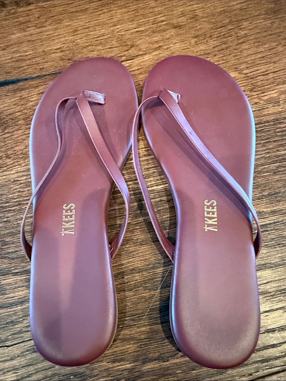 TKEES Women's Bordeaux Slim-Strap Flip Flop Sandals